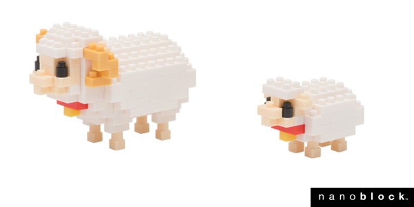 agneau et maman mouton nouveau nanoblock